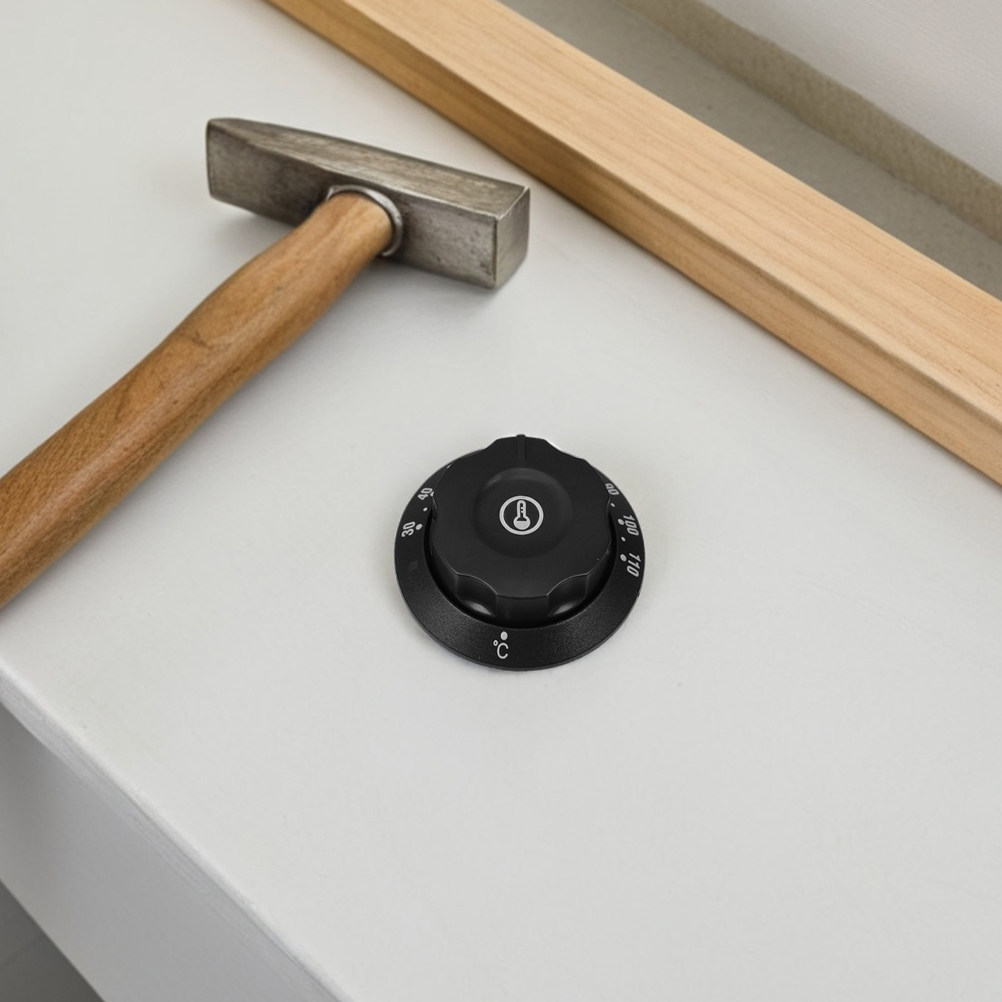Kitchen Appliances Electric Stove - 2個入り、汎用フライヤー用サーモスタットノブ交換部品。30～110の目盛り付き。ガス式・電気式のキッチン家電用オーブン・コンロの制御ボタン。