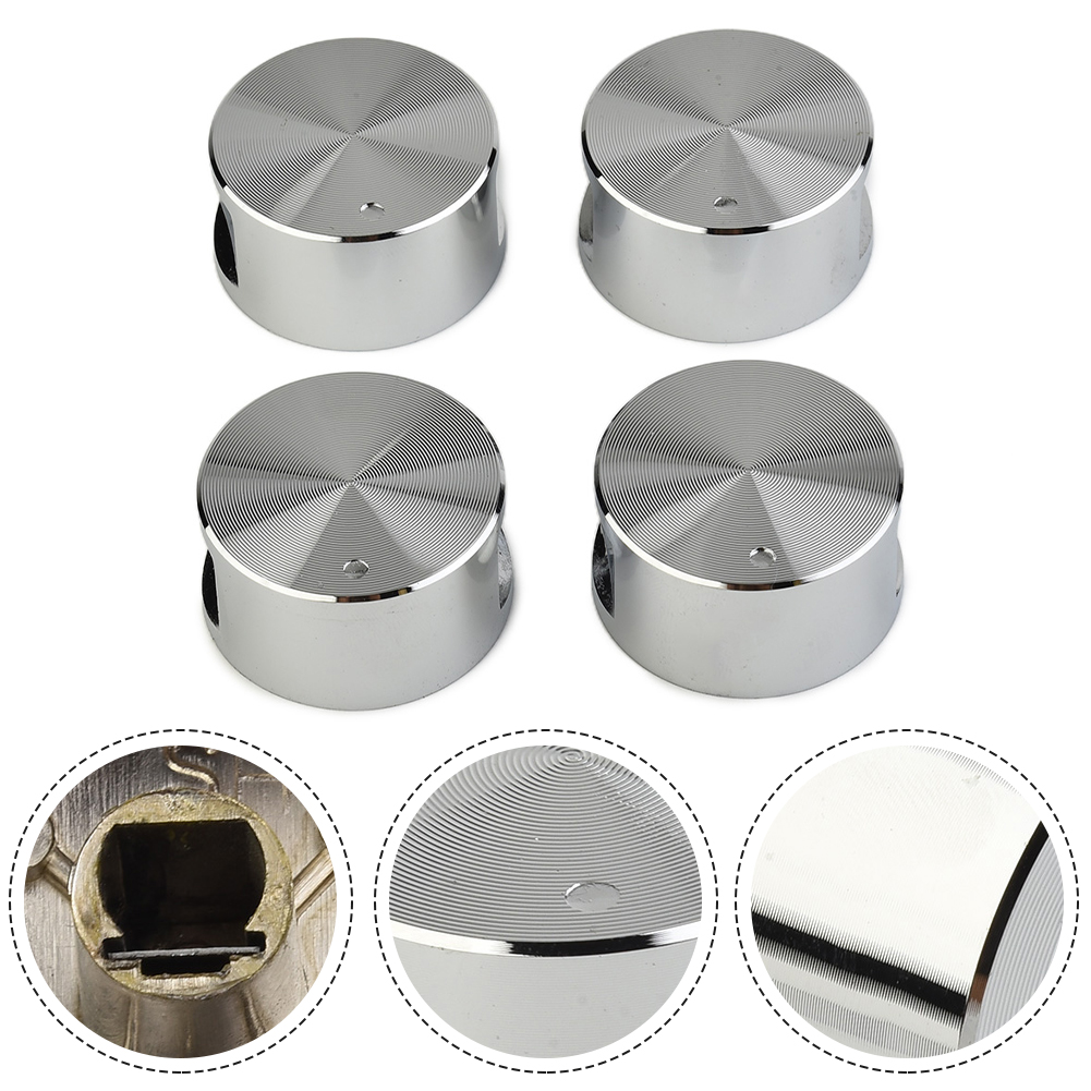 Kitchen Appliances Electric Stove - 4 個 6 ミリメートル直径ロータリースイッチ亜鉛合金ラウンドノブにフィットガスコンロ/ハンドルキッチン/オーブン/電気ストーブ家電