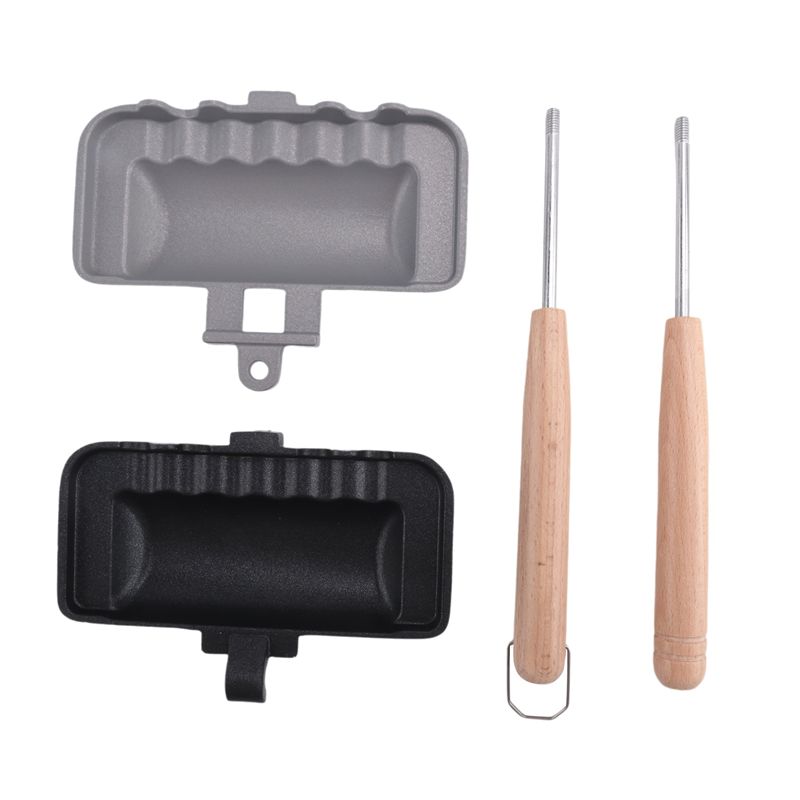 Sandwich Press Grill - A60T エフォートレスホットサンドイッチメーカー、ホットドッグトースター、両面サンドイッチベーキングパン、両面フライパン、グリルチーズ用