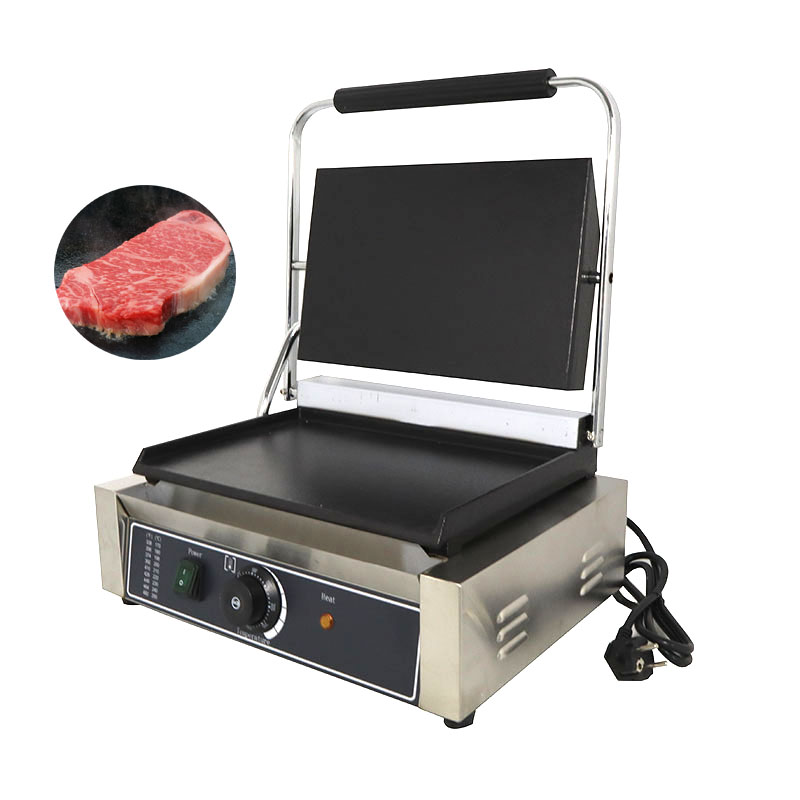 Sandwich Press Grill - 業務用電気式鋳鉄コンタクトサンドイッチパニーニプレスメーカーグリルグリドルマシン