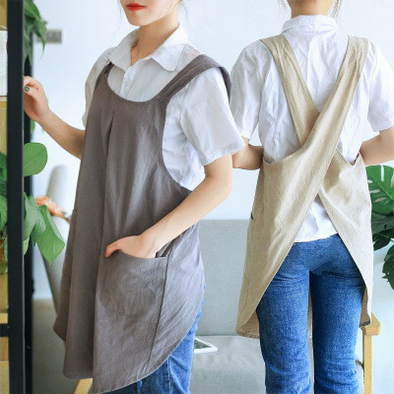 Kitchen Appliances Vintage - 1枚入りレトロ女性用エプロン コットンリネンエプロン ドレス カフェ キッチン クッキング