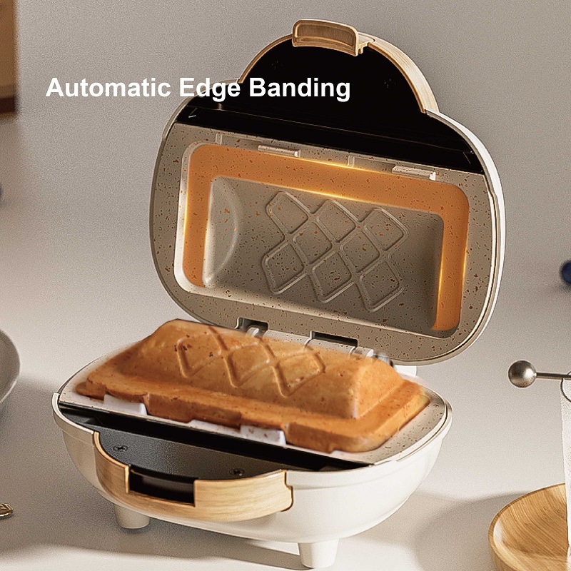 Sandwich Press Grill - 500Wサンドイッチマシン、高速朝食マシン、家庭用ホットプレス式トースト、ノンスティックパンパニーニマシン、多機能キッチンツール
