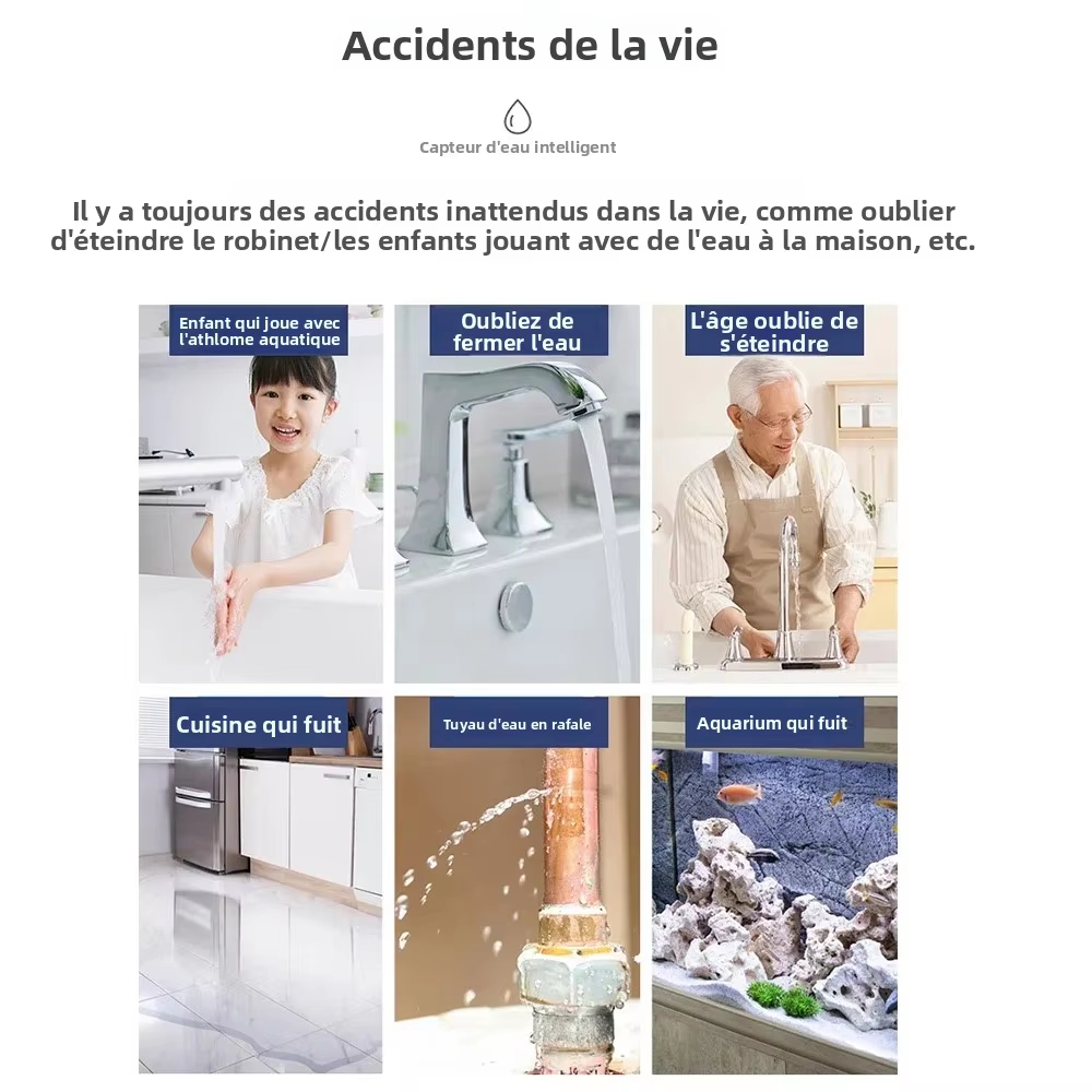 Zigbee水漏れセンサー、キッチン/バスルーム用アプリ遠隔 - Kitchen Appliances Video のレビューと価格