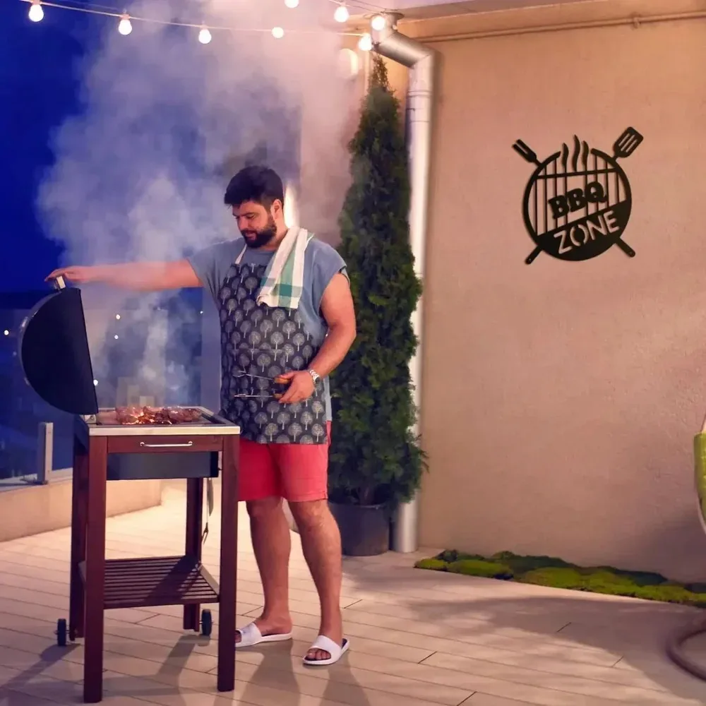錬鉄製BBQウォールアート、レトロメタルグリルサイン、屋外キ - Kitchen Appliances Vintage のレビューと価格