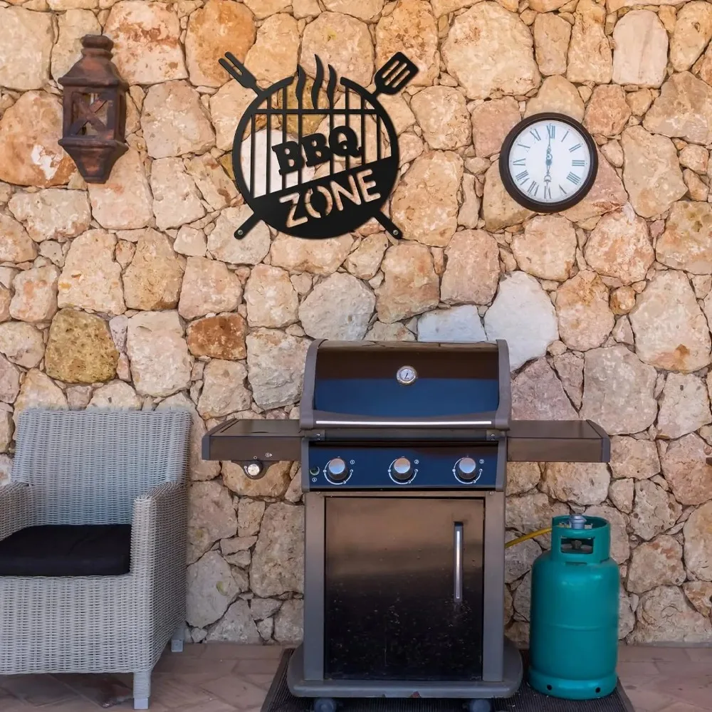 錬鉄製BBQウォールアート、レトロメタルグリルサイン、屋外キ - Kitchen Appliances Vintage のレビューと価格