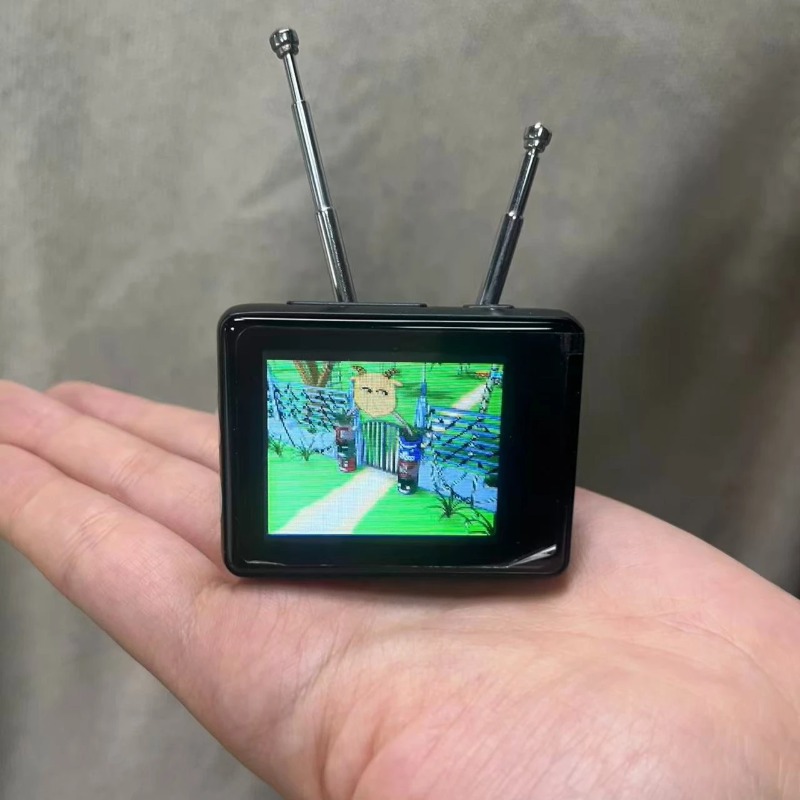 カラータッチスクリーンミニチュアレトロテレビモデルカスタムビ - Kitchen Appliances Vintage のレビューと価格