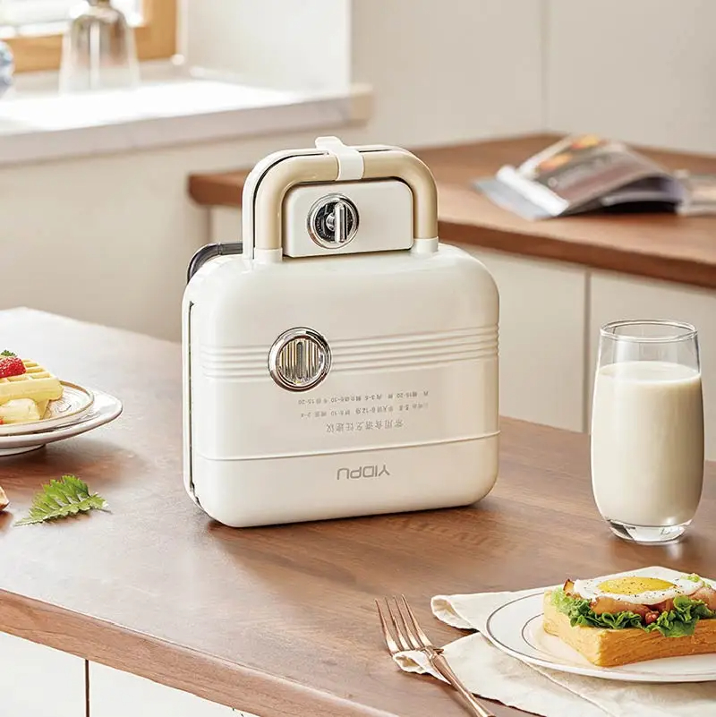 750 ワット電気サンドイッチマシン高速朝食マシンノンスティ - Sandwich Press Grill のレビューと価格