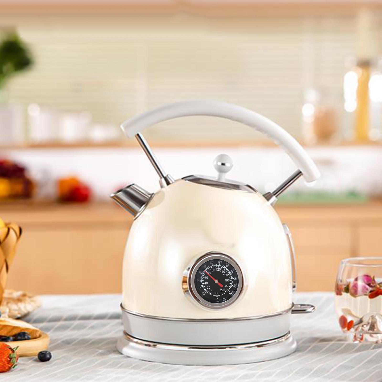 温水ダイヤル温度計、ティーポット、ダブルスケール、1/4イン - Kitchen Appliances Video のレビューと価格