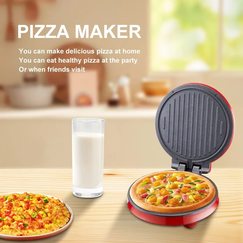 110V電気ピザマシン、両面加熱電気ケーキパン、パンケーキマ - Sandwich Press Grill のレビューと価格