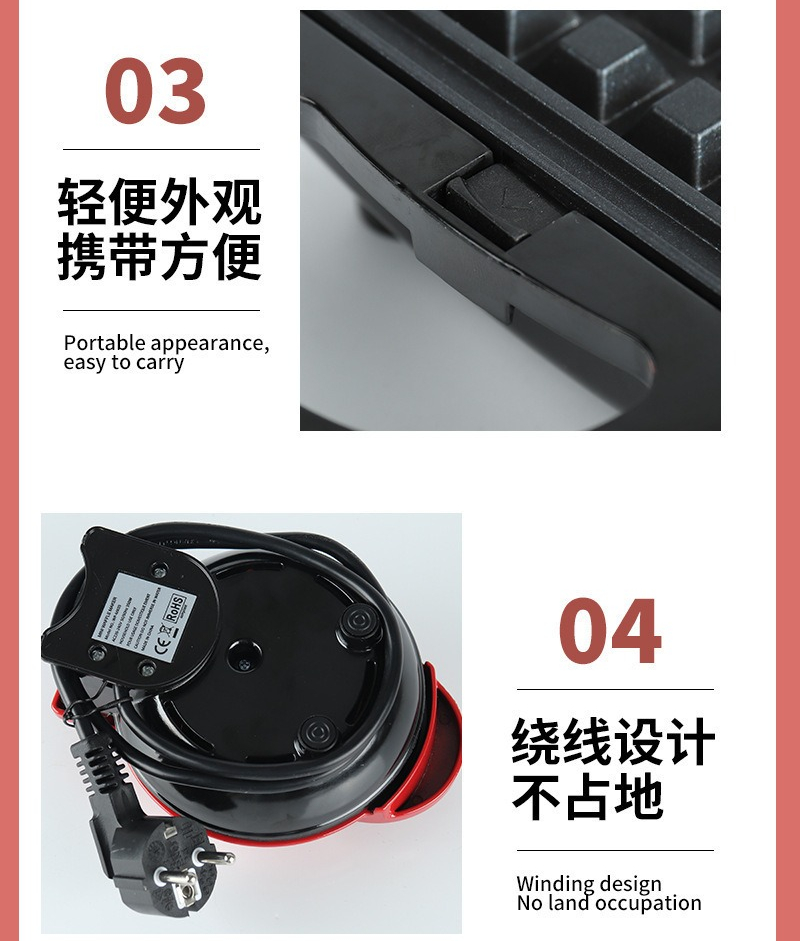 多機能ミニハート型ワッフルメーカー両面加熱朝食トースター、ポ - Sandwich Press Grill のレビューと価格