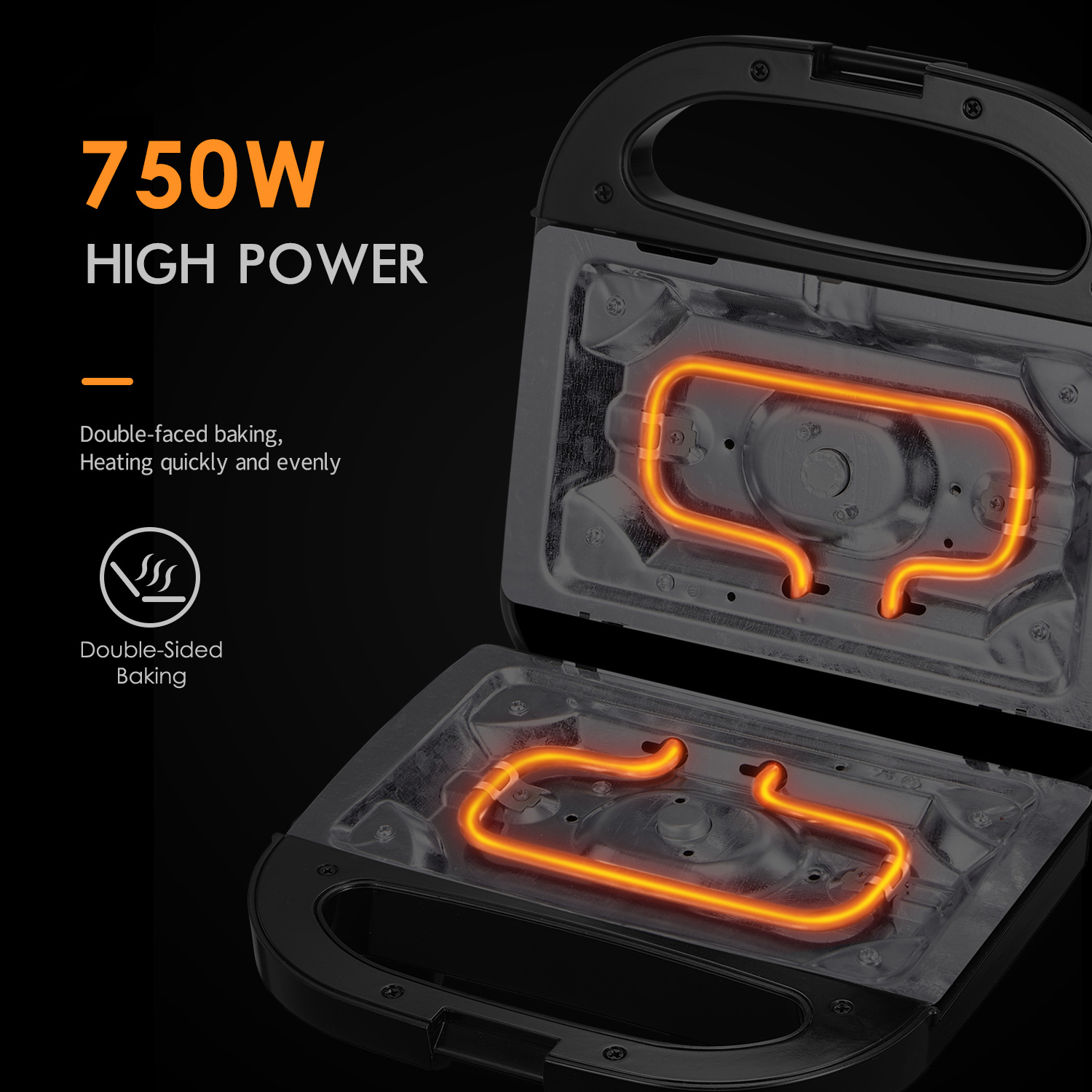 ステンレス製750Wサンドイッチ＆パニーニプレス、グリルドチ - Sandwich Press Grill のレビューと価格