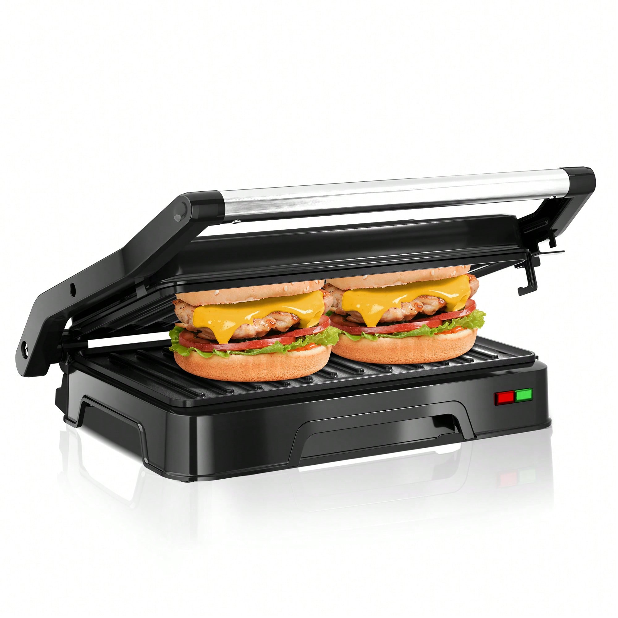 2スライスパニーニグリルプレス、850W 304ステンレスス - Sandwich Press Grill のレビューと価格