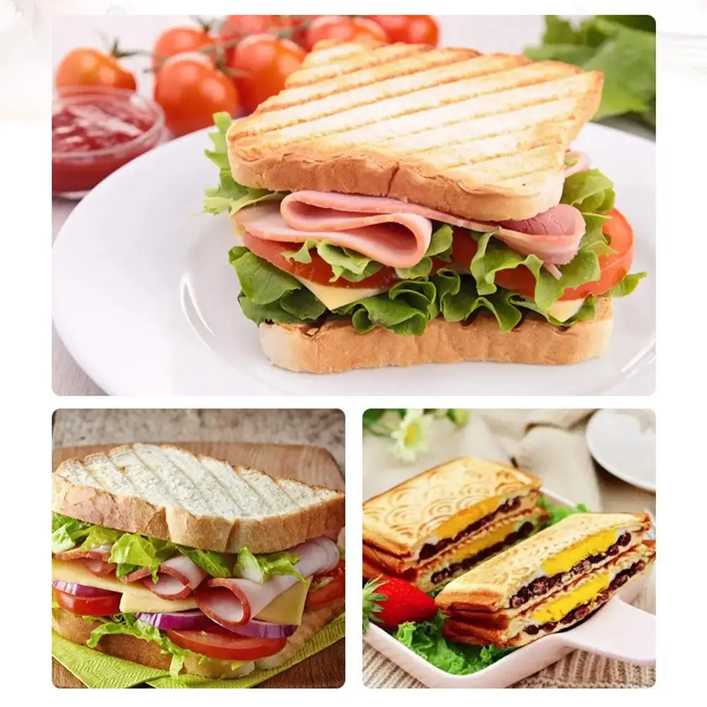 両面フライパンノンスティックサンドイッチメーカーワッフルパン - Sandwich Press Grill のレビューと価格