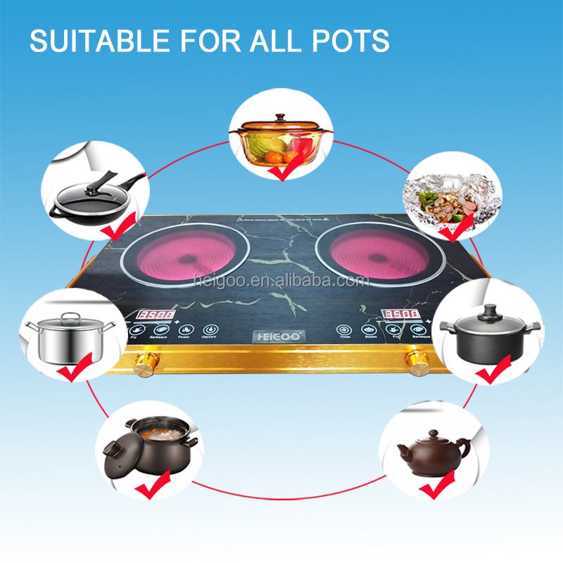 家庭用キッチン家電、ダブルバーナー式電気コンロ、赤外線式調理 - Kitchen Appliances Electric Stove のレビューと価格