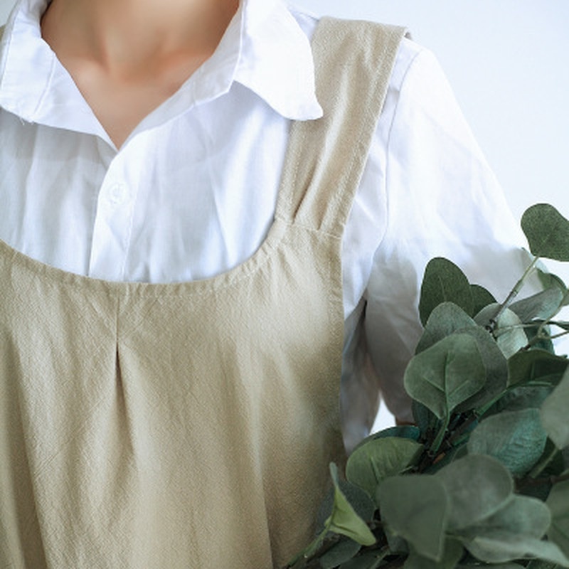1枚入りレトロ女性用エプロン コットンリネンエプロン ドレス - Kitchen Appliances Vintage のレビューと価格