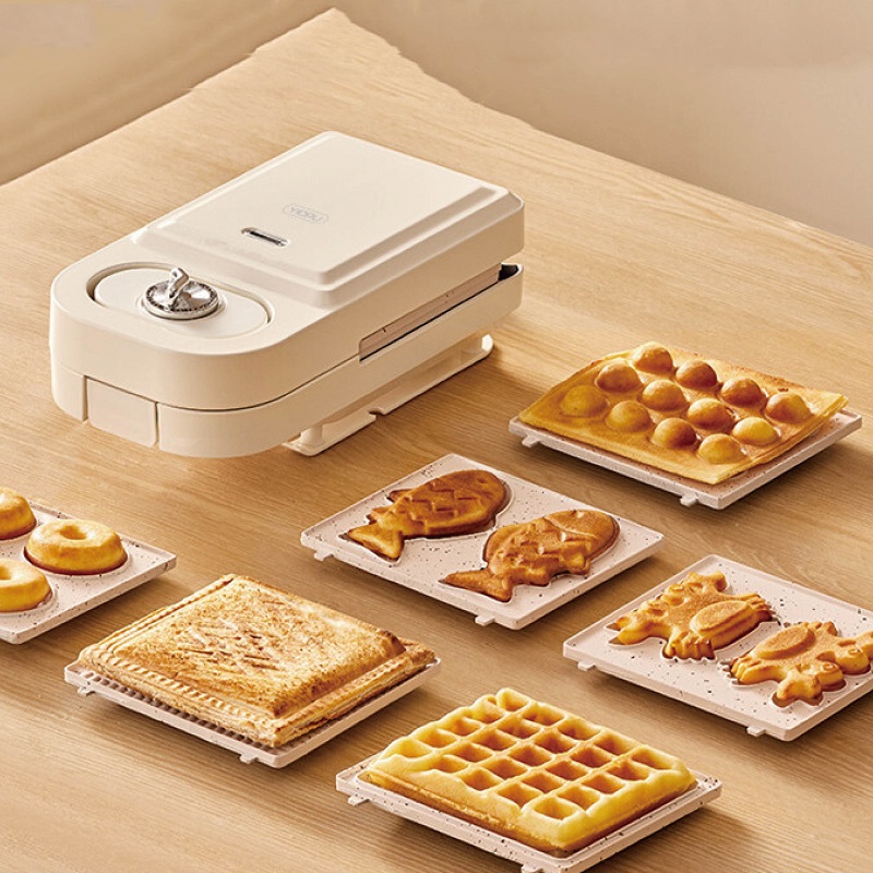 650 ワット電気サンドイッチマシンワッフルメーカートースタ - Sandwich Press Grill のレビューと価格