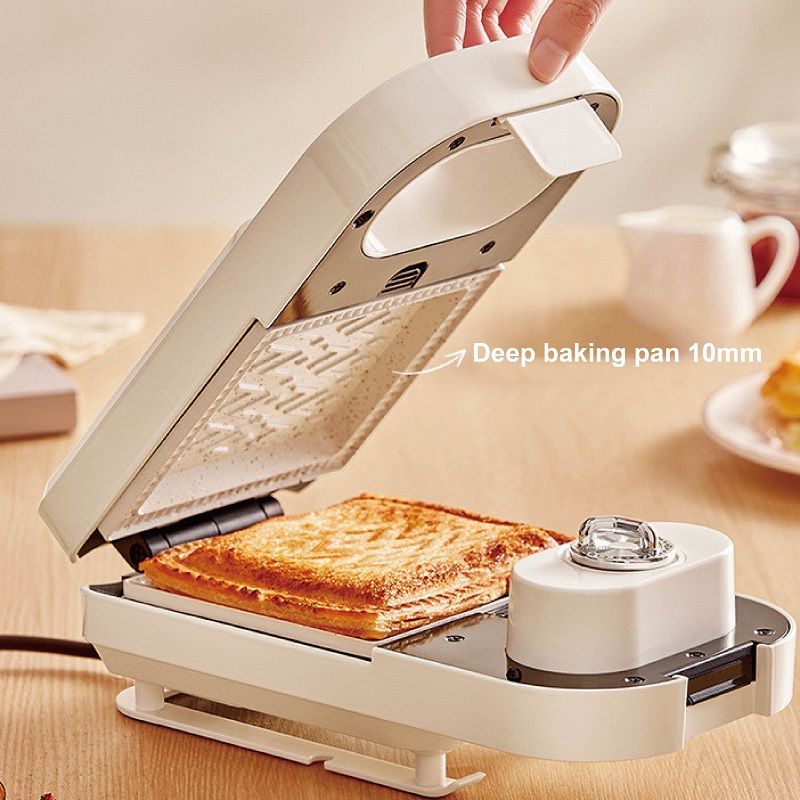 650 ワット電気サンドイッチマシンワッフルメーカートースタ - Sandwich Press Grill のレビューと価格