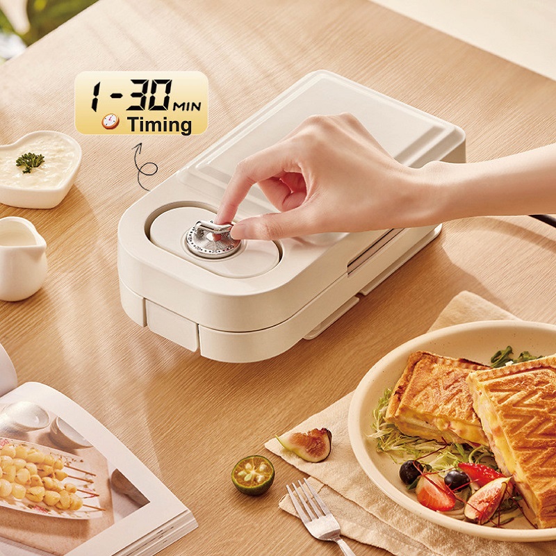 650 ワット電気サンドイッチマシンワッフルメーカートースタ - Sandwich Press Grill のレビューと価格