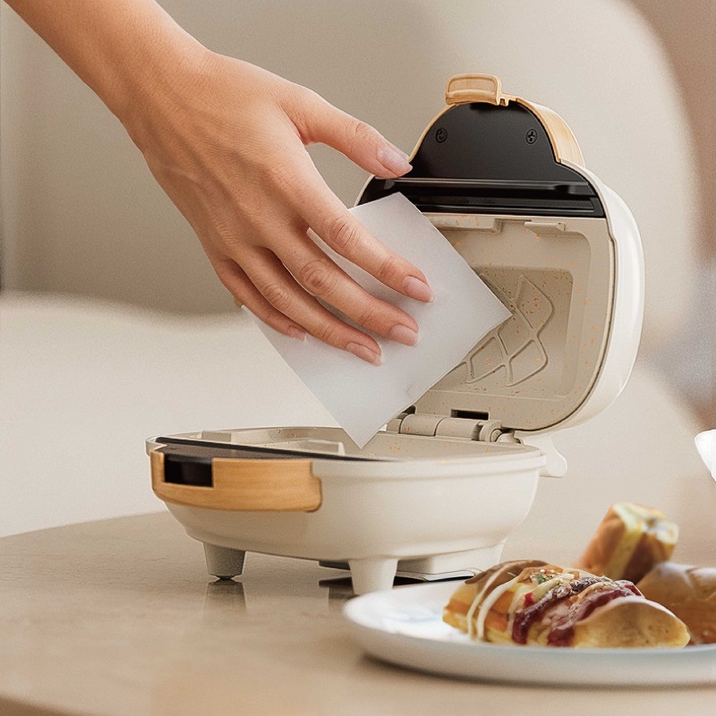 500Wサンドイッチマシン、高速朝食マシン、家庭用ホットプレ - Sandwich Press Grill のレビューと価格