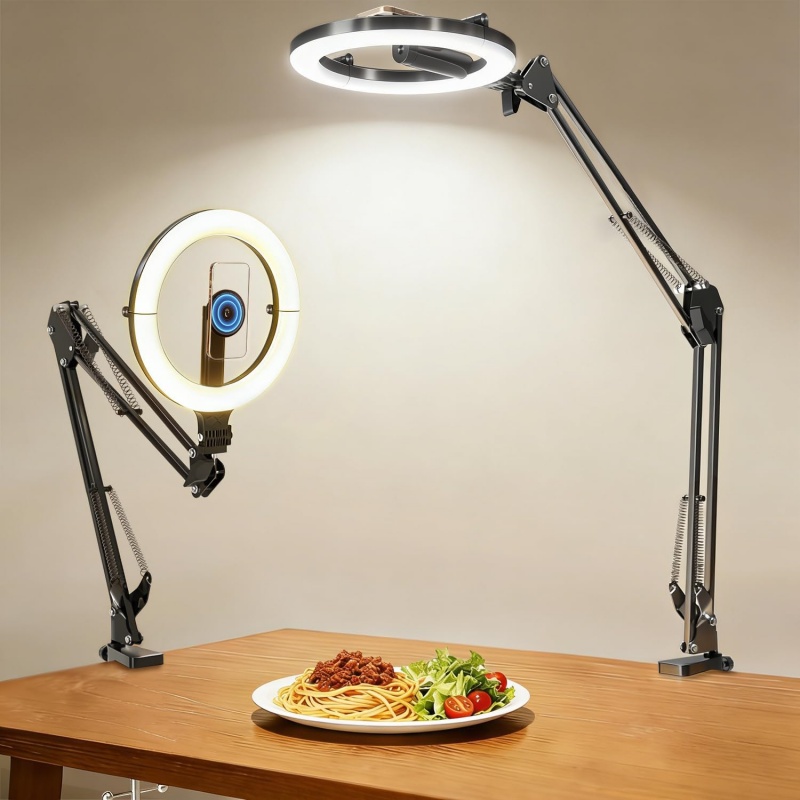 10インチリングライト付き磁気オーバーヘッドフォンマウント、 - Kitchen Appliances Video のレビューと価格